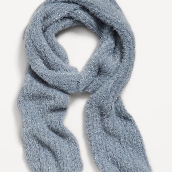 NWT OLD NAVY Eyelash Scarf Color Storm Cloud OS - Picture 2 of 2